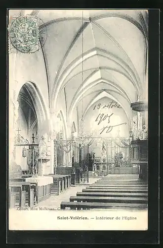 AK Saint-Valérien, Intérieur de l`Eglise