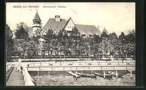 AK Berlin-Wannsee, Schwedischer Pavillon