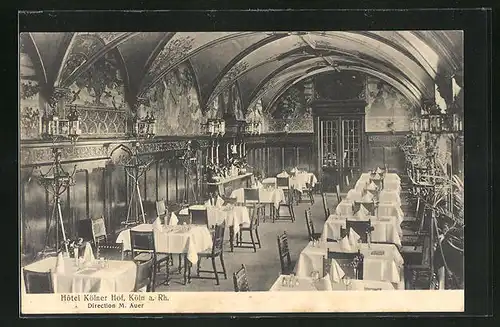 AK Köln, Hotel Kölner Hof, Speisesaal