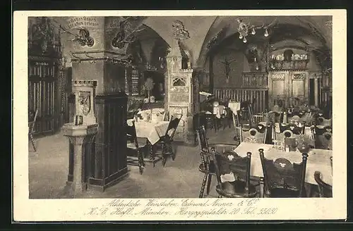 AK München, Altdeutsche Weinstuben Edmund Neuner & Co., Herzogspitalstr. 20