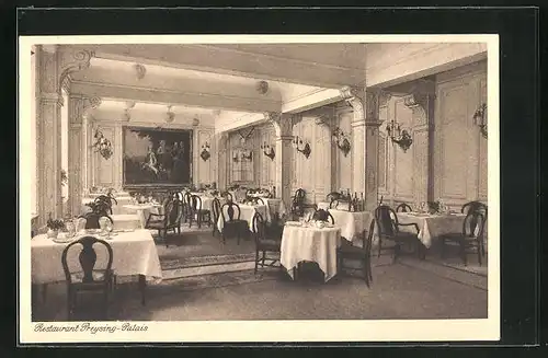 AK München, Restaurant Preysing-Palais, Residenzstrasse