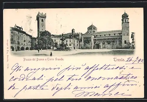 AK Trento, Piazza del Duomo e Torre Grande