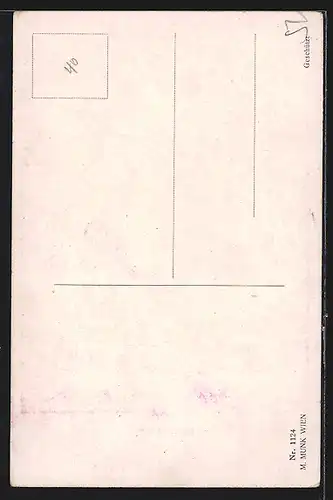 Künstler-AK Delphine, Frau auf einem Segelboot, Bewunderung durch einen Mann