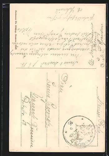 AK Torpedoboot in hoher See, Reichskriegsflagge