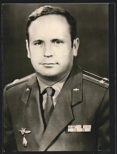 AK Kosmonaut Oberstleutnant Viktor Gorbatko, Forschungsingenieur des sowjetischen Raumschiffes Sojus 7