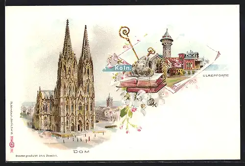 AK Köln, Restaurant Ulrepforte und Dom