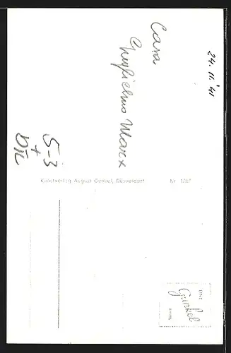 Foto-AK Düsseldorf, Motiv vom Wilhelm Marx-Haus