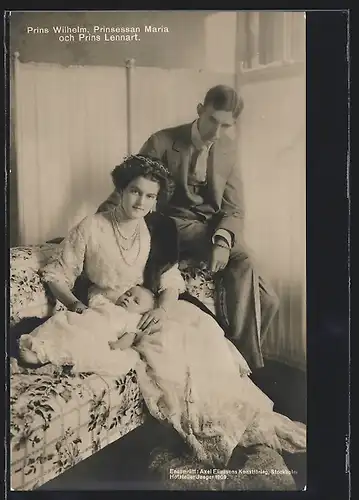 AK Prinz Wilhelm, Prinzessin Maria und Prinz Lennart