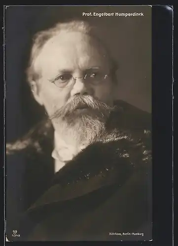 AK Prof. Engelbert Humperdinck, Portrait des Komponisten