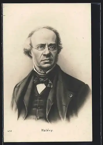AK Fromental Halévy, Portrait des Komponisten