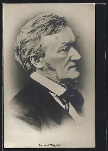 AK Richard Wagner, von der Seite gesehen