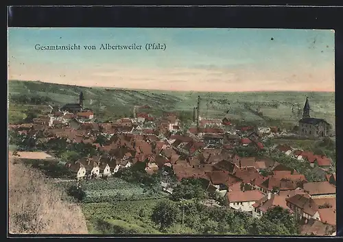 AK Albertsweiler /Pf., Gesamtansicht aus der Vogelschau