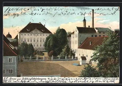 AK Odelzhausen, Partie im Schlosshof
