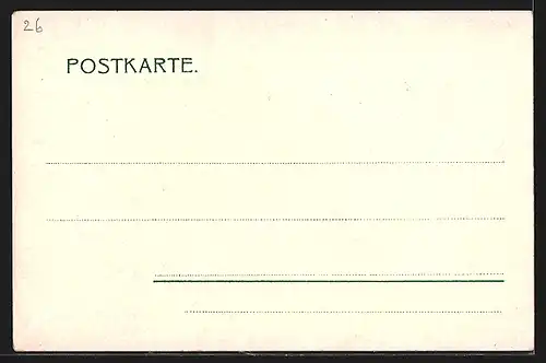 Lithographie Köln-Neustadt, Kaiser-Wilhelm-Ring mit Denkmal