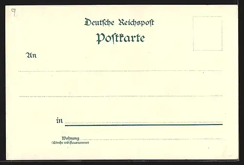Lithographie Berlin-Charlottenburg, Kaiser-Wihelm-Gedächtniskirche, Bahnbrücke