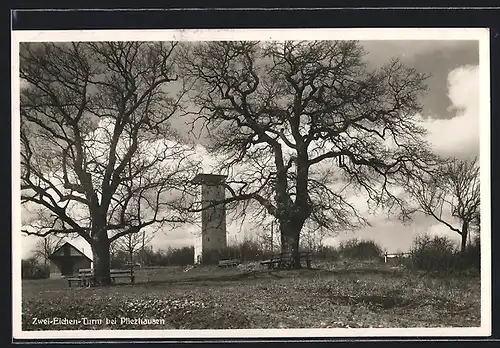 AK Pliezhausen, Zwei-Eichen-Turm mit Umgebung