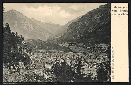 AK Meyringen, Teilansicht vom Brünig aus gesehen