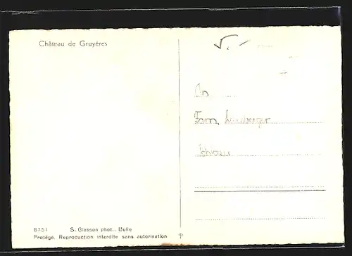 AK Gruyères, Le Château