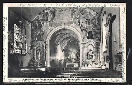 AK Fribourg, Intérieur du Sanctuaire de N.-D. de Bourguillon