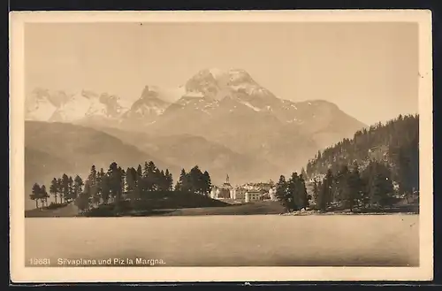AK Silvaplana, Ortspartie und Piz la Margna
