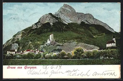 AK Sargans, Ortsansicht bei Tag