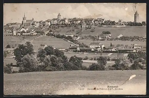 AK Romont, Ortsansicht bei Tag