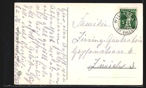 AK Wildhaus /Toggenburg, Schönenbodensee mit Mattstock und Speer