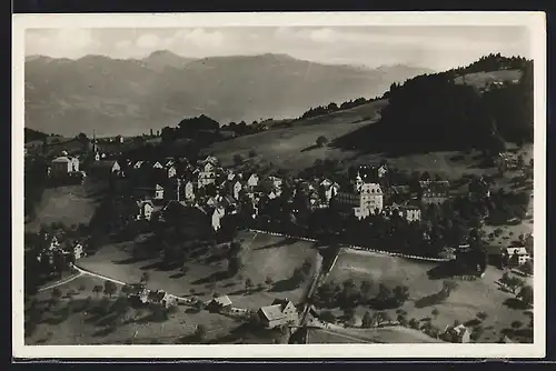 AK Walzenhausen, Ortsansicht vom Flugzeug aus