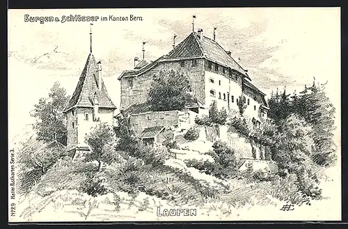 AK Laupen, Blick auf die Burg