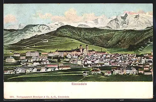 AK Einsiedeln, Ortsansicht bei Tag