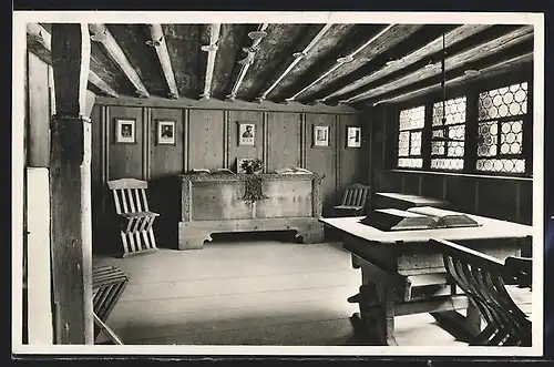 AK Wildhaus, Stube im Zwinglihaus