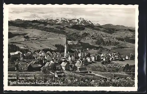 AK Rehetobel, Ortsansicht mit Säntiskette