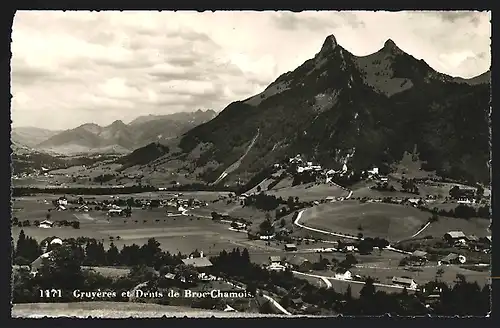 AK Gruyères, Dents de Broc-Chamois, Ortsansicht