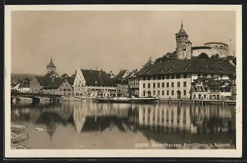 AK Schaffhausen, Schifflände u. Munoth