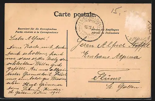 AK Lausanne, Vu de la Promanade