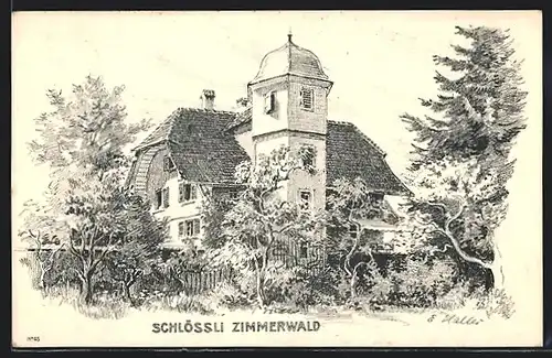 Künstler-AK Zimmerwald, Schlössli Zimmerwald
