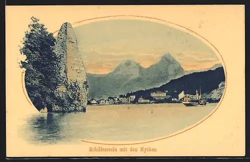 AK Brunnen, Schillerstein mit Mythen