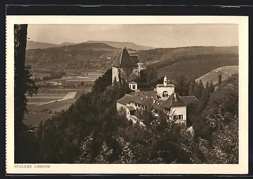 AK Gränichen, Schloss Liebegg aus der Vogelschau