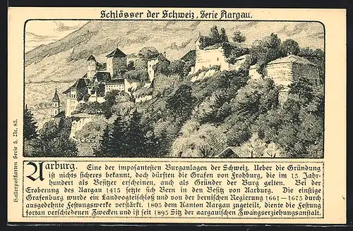 AK Aarburg, das Schloss mit Wald