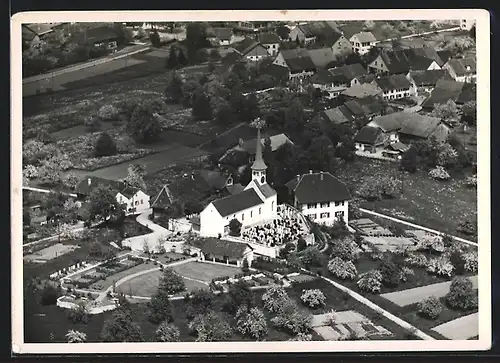 AK Seuzach, Fliegeraufnahme der Kirche