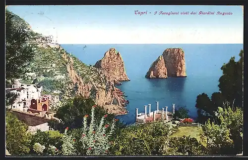 AK Capri, I Faraglioni visti dai Giardini Augusto