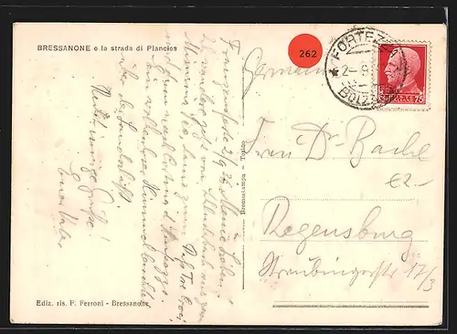 AK Bressanone, Panorama e la strada di Plancios