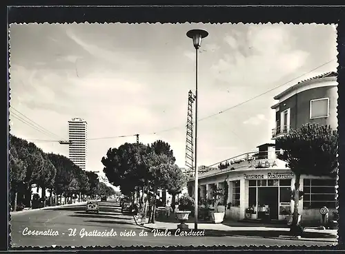 AK Cesenatico, Il Grattacielo visto da Viale Carducci