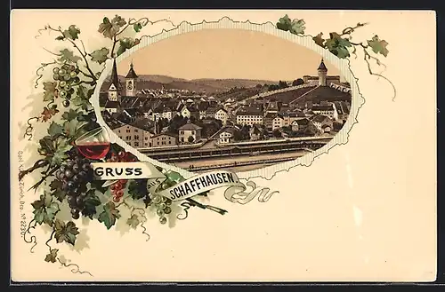 Lithographie Schaffhausen, Panorama