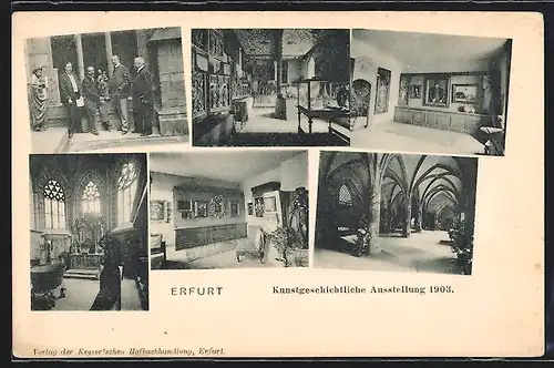 AK Erfurt, Kunstgeschichtliche Ausstellung 1903, Ausstellungsräume