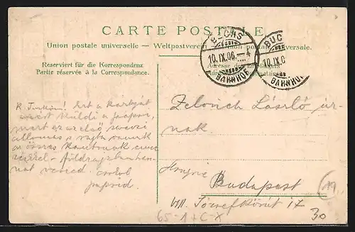 Lithographie Buchs, Bahnhof von der Gleisseite