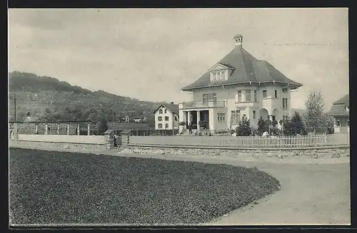 AK Reinach, Blick auf eine Villa