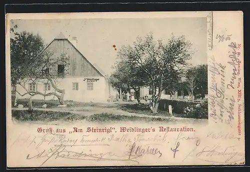 AK St. Andrä-Wördern, Weidlinger`s Restaurant Am Steinrigl