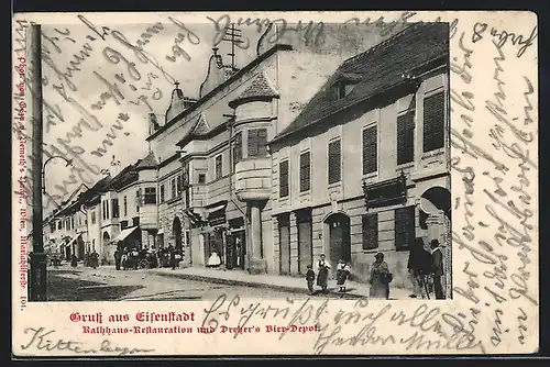 AK Eisenstadt, Rathaus-Restauration und Dreher`s Bier-Depot
