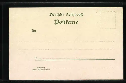 Lithographie Bergedorf, Denkmal Kaiser Wilhelm I., Bahnhof und Schloss
